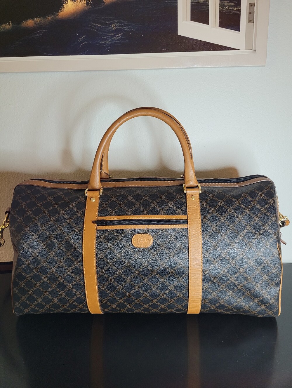 Bally Vintage XL Boston Duffel Bag - Picture 3 of 16